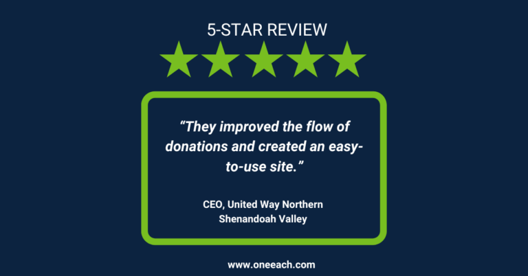 Quote from CEO of United Way Northern Shenandoah Valley