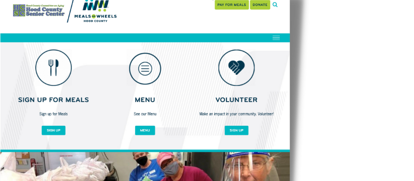Meals on Wheels Hood County website