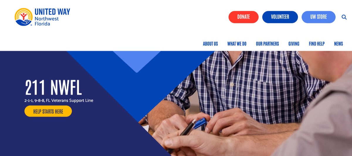 United Way of Northwest Florida website