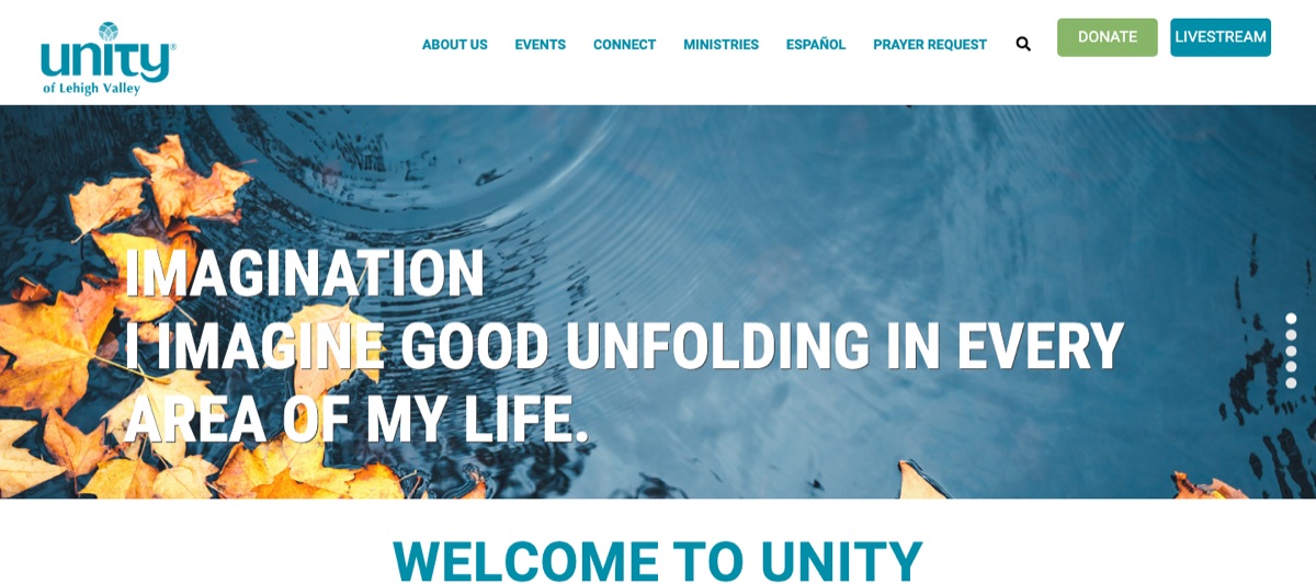 Unity of Lehigh Valley website